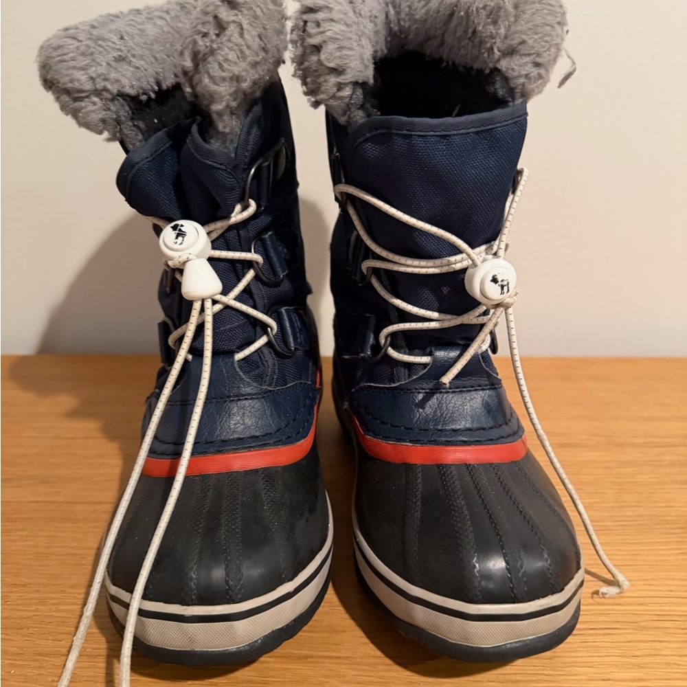 Sorel Kids Navy and Black Snow Boots